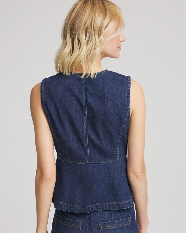 Sleeveless Denim Vest - image 3